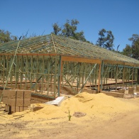 Timber frame house. Waroona